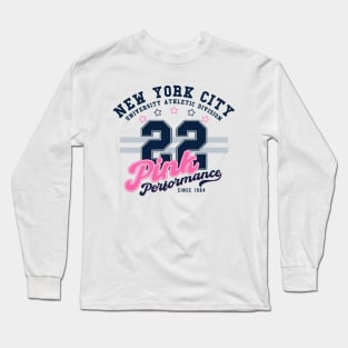 Pink Performance Long Sleeve T-Shirt